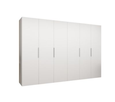 Armoire Marbella 1 a portes battantes H. 202 x L.300 x P. 52, 6 portes
