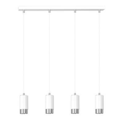 Lampe suspendue FUMIKO 4 WH/CHROME, Emibig Lighting, Fabriqué en EU