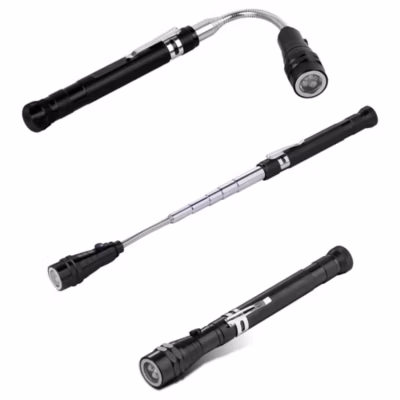 Lampe frontale FISHTEC Télescopique  Tête Flexible et Orientable