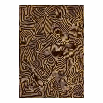 Tapis salon et chambre tissé plat BLACK HORIZON 280×390 cm