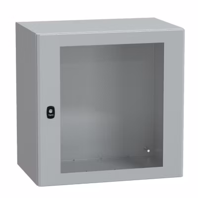 Nsys3d6640t Coffret Métallique étanche Ip66 – 600x600x400 – Porte Vitrée – Spacial S3d – Schneider Electric