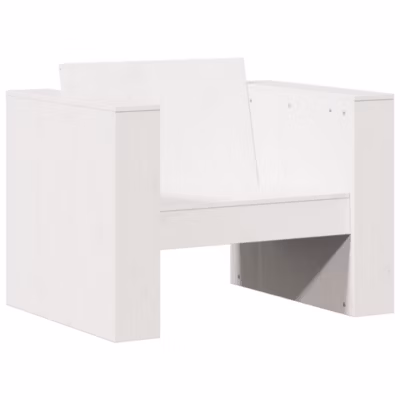 Canapé de jardin blanc 79x60x62 cm bois de pin massif vidaXL