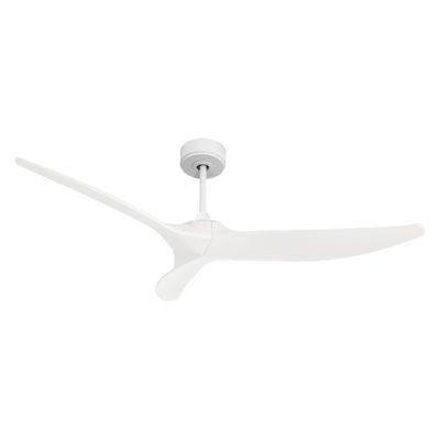 Samourai – Super destratificateur et ventilateur DC 152 cm blanc pales bois blanc idéal 80 à 100 m²