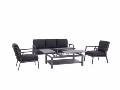 Salon de jardin Catalina structure aluminium – 5 places – Jardideco