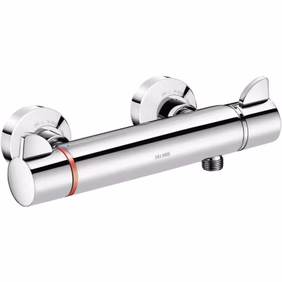 Mitigeur de douche thermostatique – Securitherm – DELABIE – Raccord STOP/CHECK – 9 l/min