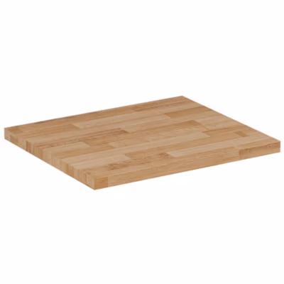 Plan de travail en bois chêne massif naturel  50 cm pour meuble de salle de bain