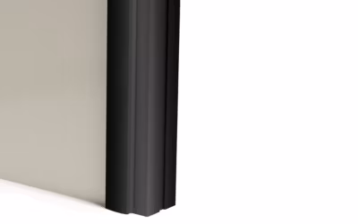 Profilé poignée alu Styldoor pour portes de placard coulissant d&rsquo;ép. 19mm, noir mat, longueur 2.55m
