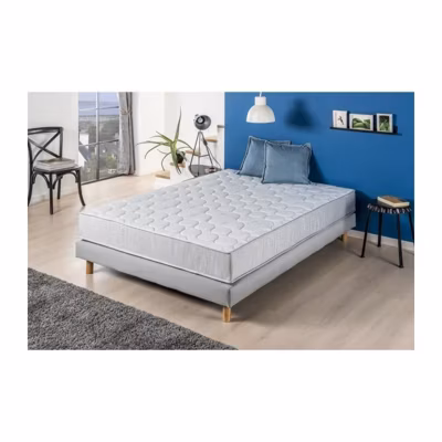 DEKO DREAM Ensemble SPRINGMAX Matelas + sommier 160×200 cm – Accueil dynamique – Soutien ferme