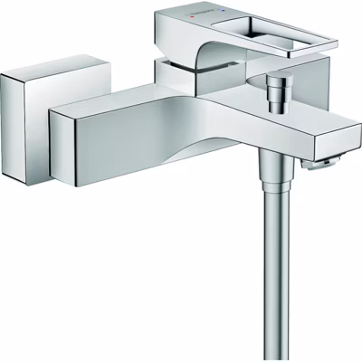 Mitigeur bain douche mécanique poignée étrier HANSGROHE Metropol chromé