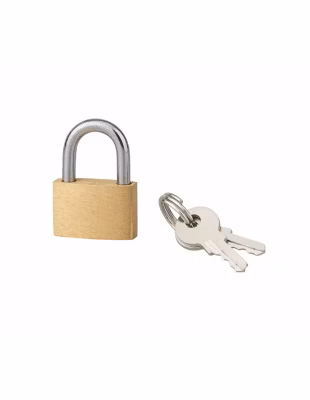 Cadenas BASIC à clé, base 25 mm, anse acier, 2 clés – SERRUPRIX