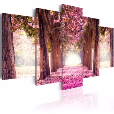 Tableau Suivez la beauté 100×50 cm