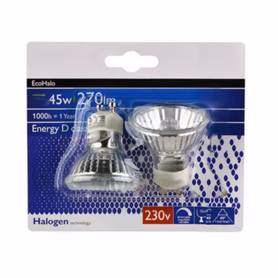 Blister x2 DICHROIQUES GU10  50×55 – 50W
