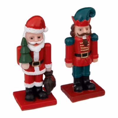 Lot de 2 santons pour village casse noisette – feeric lights & christmas