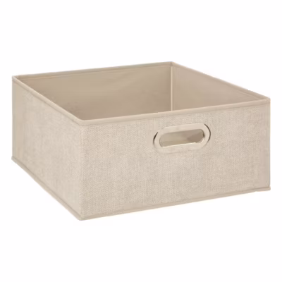 Panier tissu 31×15 cm Beige chiné Mix N&rsquo; Modul – 5Five