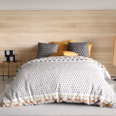 Housse de couette 260×240 LOYA + 2 taies coton 57 fils