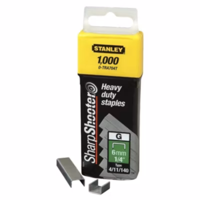 Agrafes 6 mm type G boîte de 5000 – STANLEY – 1-TRA704-5T