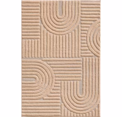 Tapis à relief Lena Rose 60x110cm