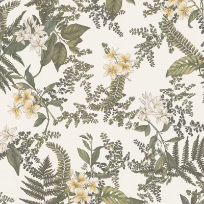 Profhome 394243-GU Papier peint floral légèrement texturé mat 5,33 m2