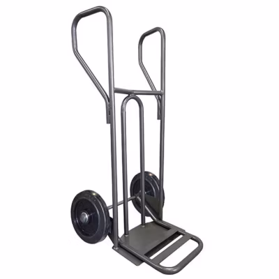 Diable – Pelle fixe 348x405mm – charge 250kg – Roues caout. élast. noir silencieux – DVPF1-RSN-BR