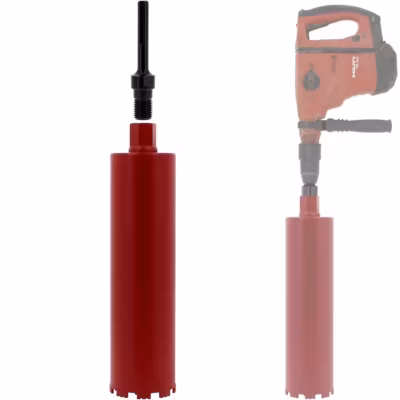 Couronne diamant 114 mm avec adaptateur pour perceuse et perforateur SDS-max – GT MARKET