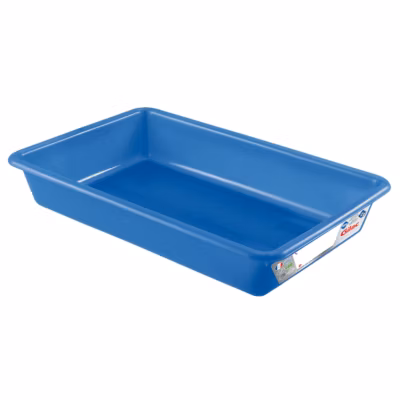 Bac plat bleu 3 litres traité antibactérien HACCP