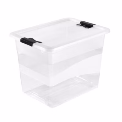 Boîte de rangement jouet avec couvercle 24 litres – Transparent