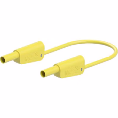 Stäubli SLK-4N-F25 Cordon de mesure de sécurité 4 mm 200 cm jaune, 32 A 600 V
