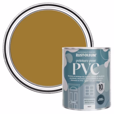 Peinture Jaune pour Portes et Fenêtres en PVC, Finition Mate – RUST-OLEUM – Moisson 750ml