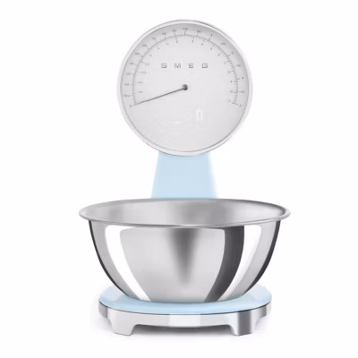 Balance de cuisine électronique 5kg-1g bleu azur Smeg KSF01PBWW
