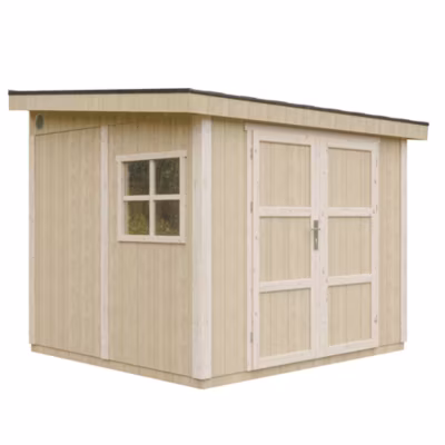 Abri de Jardin Qualité Premium 5,9 m² – H231x248x294 cm – Avec plancher e paroi latérale M938 – Timbela
