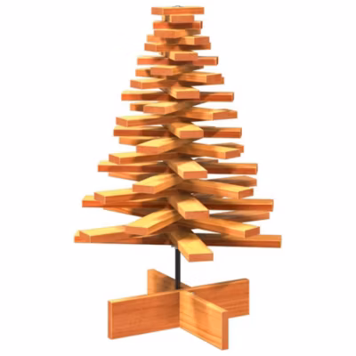Arbre de Noël en bois pour décoration 80 cm bois de pin massif vidaXL