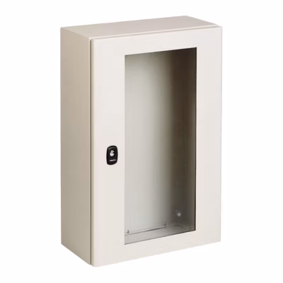 Nsys3dm5415t Coffret Métallique étanche Ip66 – 500x400x150 – Porte Vitrée – Spacial S3d – Schneider Electric