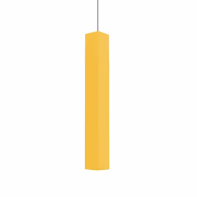 LUMICOM – CUBE Suspension, 1X GU10, max 33W, métal, jaune, H60cm