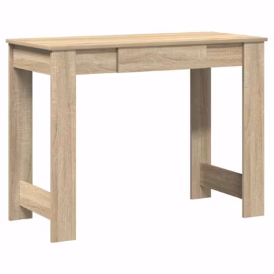 Bureau chêne sonoma 100x45x75 cm bois d&rsquo;ingénierie vidaXL