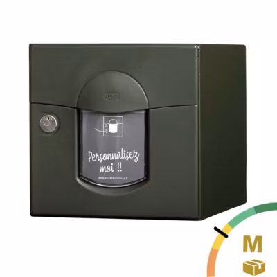 Boite aux lettres Soléa 1 porte Vert mat sablé RAL 6007 MS