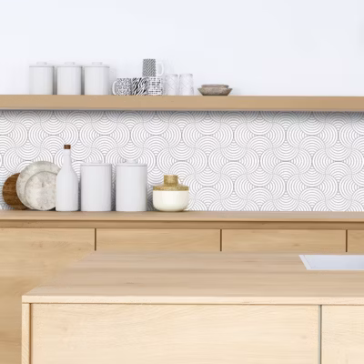 Crédence adhésive motifs déco gris 50x100cm