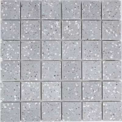 MOSAIQUE TERRAZZO DARK GREY 1 PLAQUE 30,5 x 30,5 CM CASA LINEA