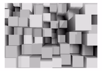 Papier peint intissé panoramique 3d et perspective mechanical symmetry 100×70 cm