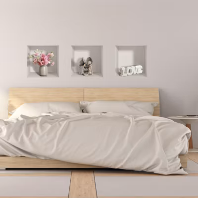 Stickers 3D objets symboles de l&rsquo;amour 40 x 120 cm