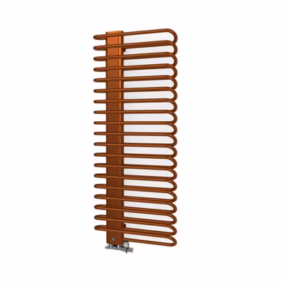 Sèche-serviette eau chaude cuivre orangé de 780mm de haut et 400mm de large – 365 Watt – MIC780/400YLTCG