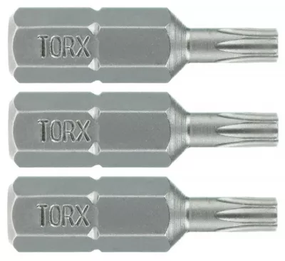 Carte de 3 embouts étoile T15 longueur 25mm – HANGER – 133052