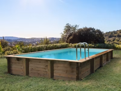 Piscine bois en kit rectangle  » Murano  »  12.20 x 6.20 x 1.44 m