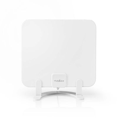 Antenne HDTV d&rsquo;Intérieur  0 – 25 km  Gain de 30 dB  FMVHFUHF  Blanche NEDIS