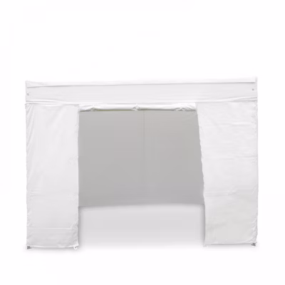Mur porte zippable pour tente pliante pro 40mm  4,5m blanc  Oviala