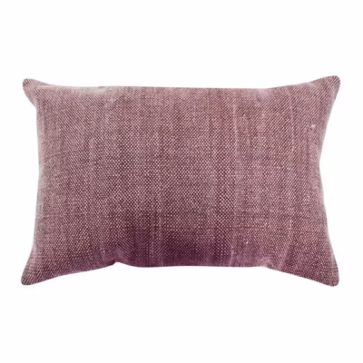Coussin effet délavé burgundy 60×40