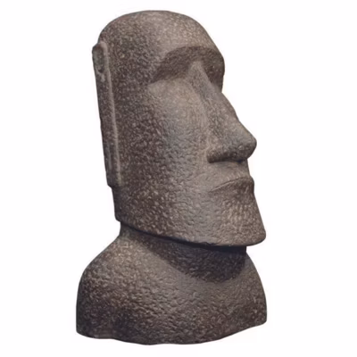 Statue Île de Paques 30 cm – Gris anthracite 30 cm