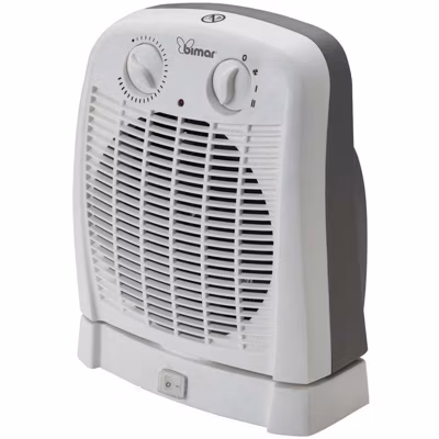 Radiateur soufflant de salle de bains vertical Surface jusqua 20 m2 gris 1000 W H. 13 cm – bimar