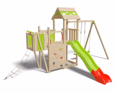 Aire de jeux bois 2,20 m STARRY XPRESSION – 10 enfants