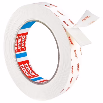 Ruban de fixation – TESA – Double-face – 5 m x 19 mm – Charge supportée : 10 Kg/m – Pour papier peint et plâtre