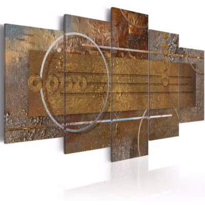 Tableau Golden Depths 100×50 cm